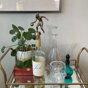 Handmade Trophy Wine Toppers-basketball